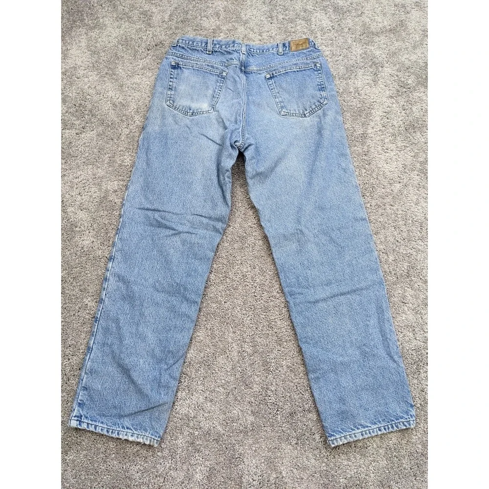 Vintage LL Bean Jeans‎ Mens 37X32 Fleece Lined Denim blue jeans